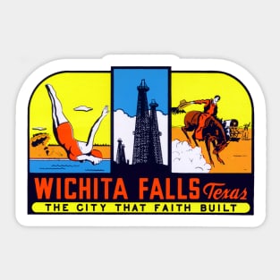 Vintage Wichita Falls Texas Sticker